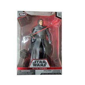 Star Wars Kylo Ren Die Cast Unmasked Figurine Elite Series Disney Exclusive 6.5"